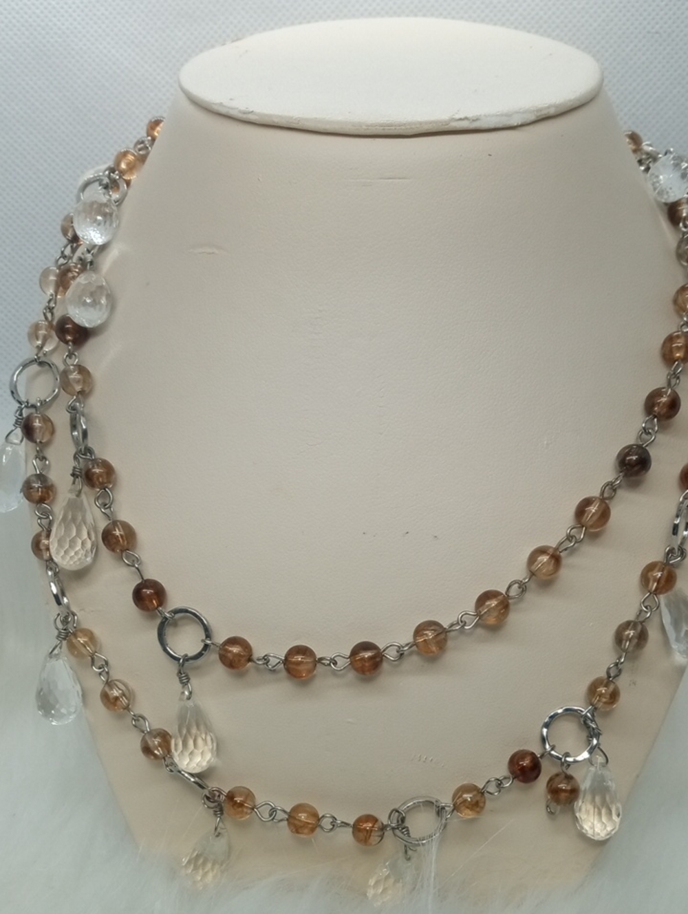 LOFT LONG BEADED NECKLACE